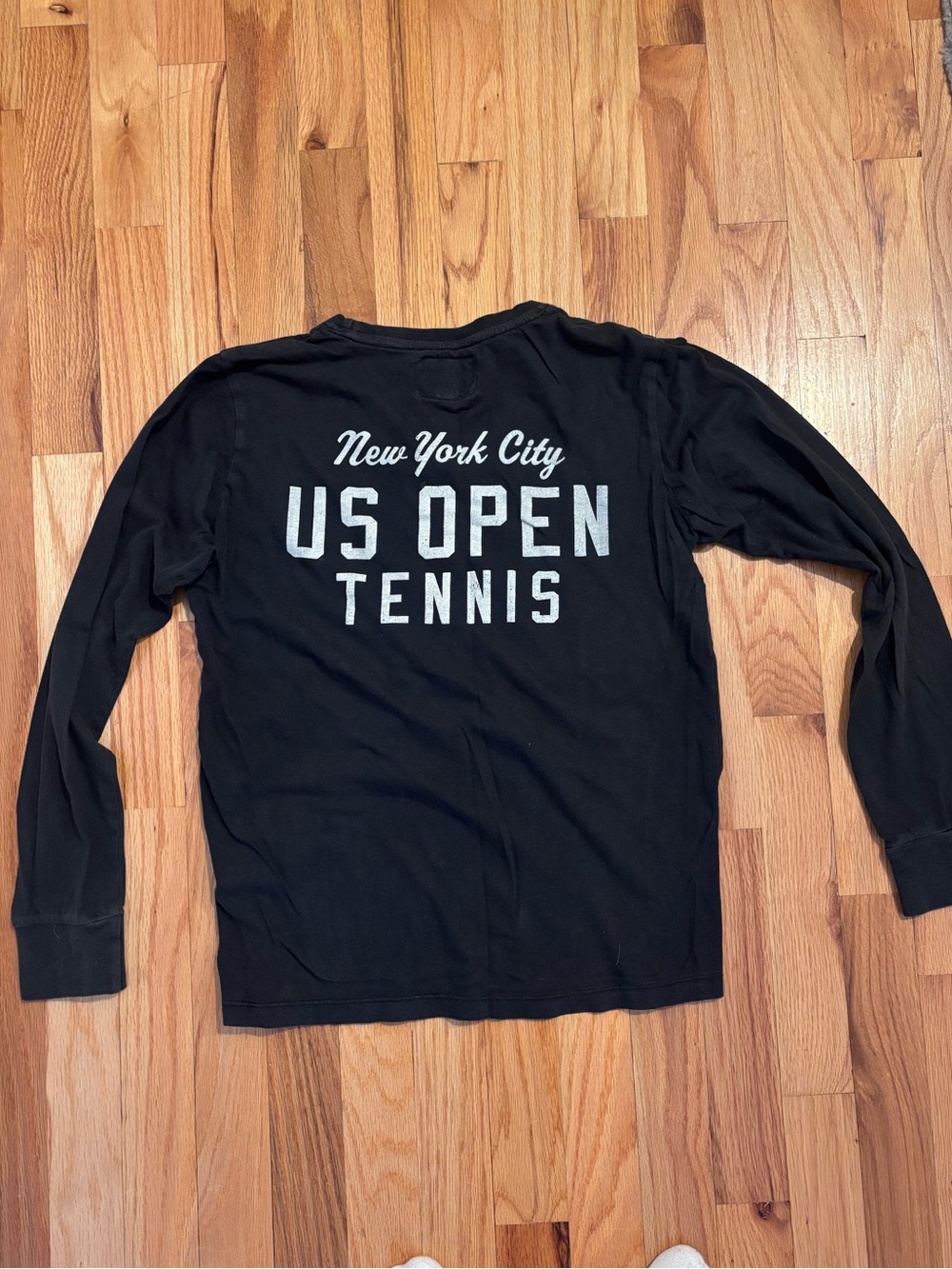 Red Jacket Black US Open Tennis Long Sleeve Top